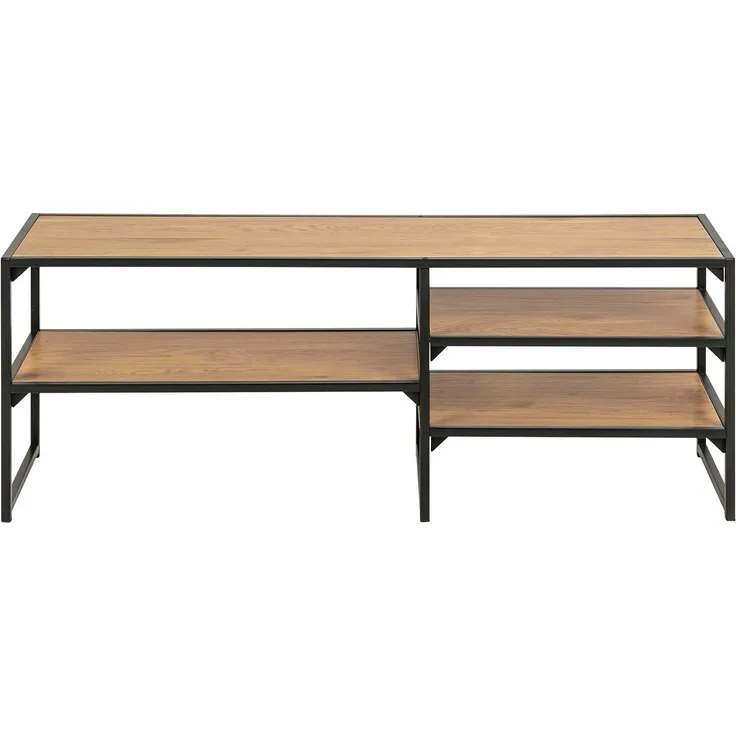 Lowboard 'SEAFORD', Wildeiche, Metall schwarz