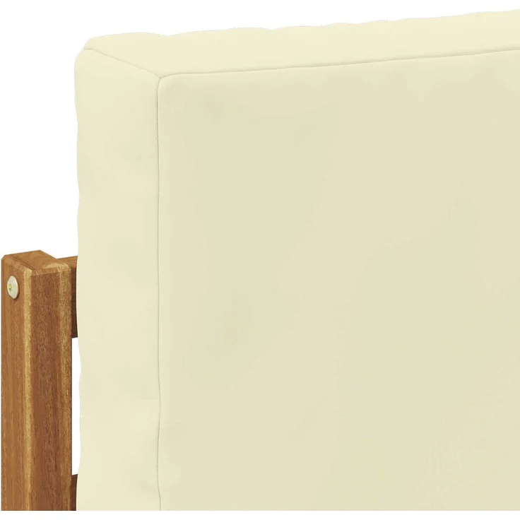 vidaXL Outdoor-Sofagarnitur mit Kissen 4 pcs Natur und Creme 3366313 – Bild 6