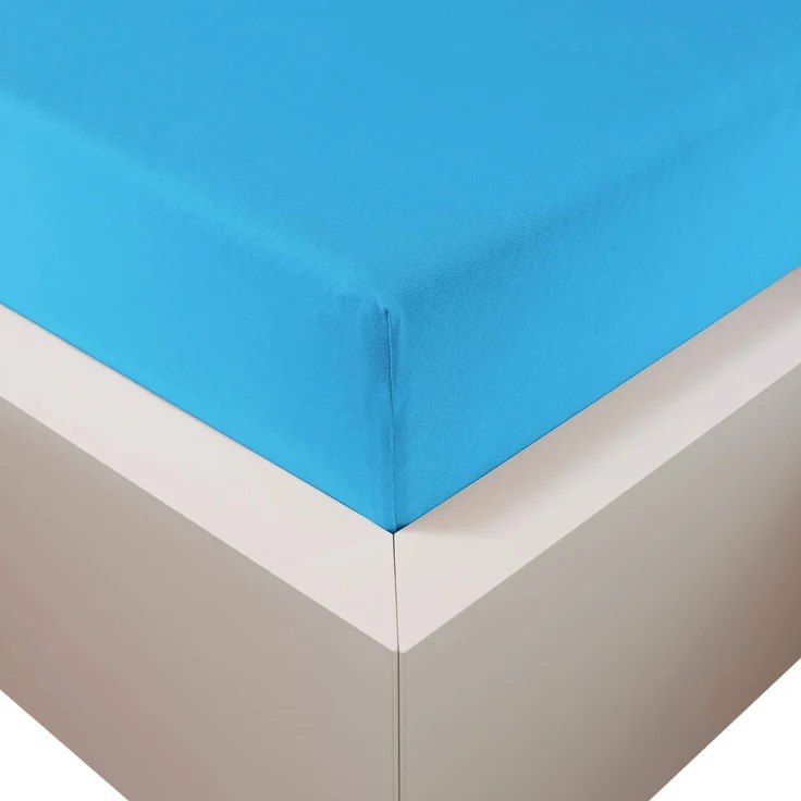 Traumschloss Premium Plus Edel-Jersey Spannbettlaken türkis 180-200x200-220