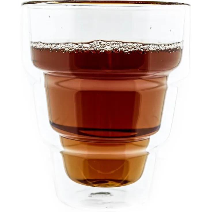 Mulex 4 Tlg. Gläser-Set Hitzebeständig für Heiß- und Kaltgetränke 350 ml aus Borosilikatglas