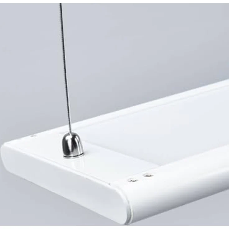 Arcchio LED Pendelleuchte Büro, flaches Panel mit 2830lm, 3000K, Uplight und Downlight, weiß, 120x15x1,9 cm – Bild 5