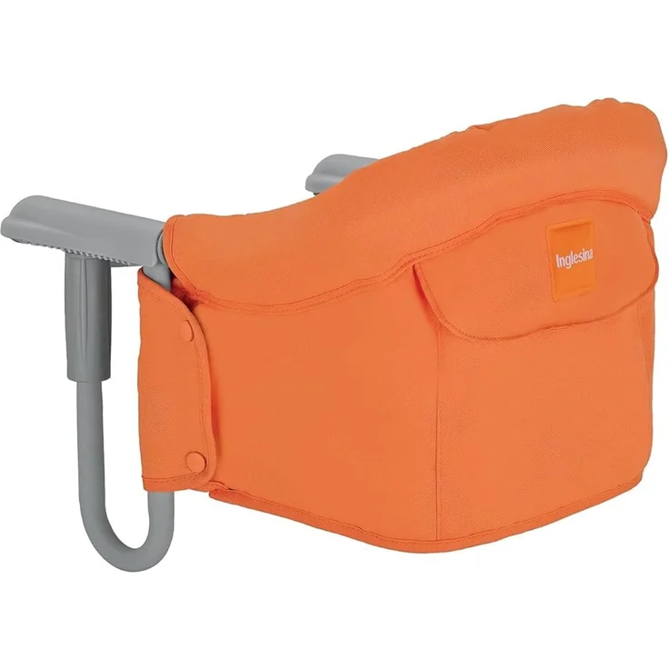 Inglesina AY90G5ORN Tischsitz passend für fastalle Tische Ihr Kind kann mit Ihnen ganz normal am Tisch sitzen, Orange