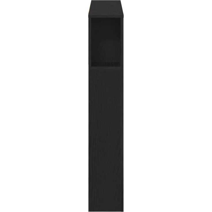 vidaXL Kopfteil Schrank Schwarz Eichen-Optik Holzwerkstoff 102,5 x 140 x 18,5 cm – Bild 6
