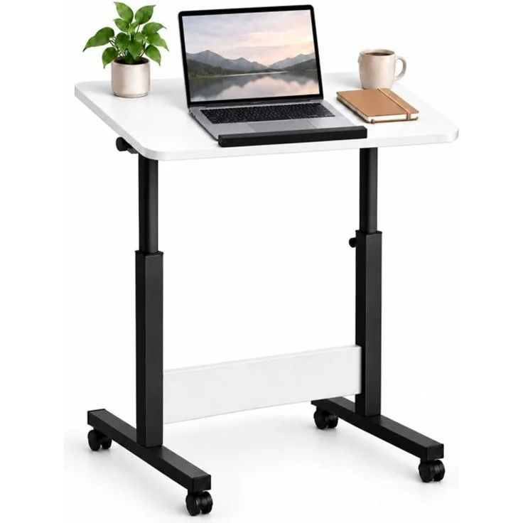 Relaxdays Laptoptisch höhenverstellbar mit Rollen – Bild 1