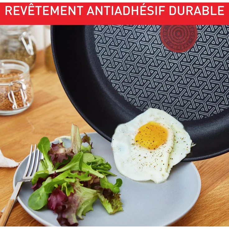 Tefal Comfort Max Bratpfanne 20 cm, hochwertiger Edelstahl, Thermo-Spot, Antihaftbeschichtung, Induktion G7260244 – Bild 4