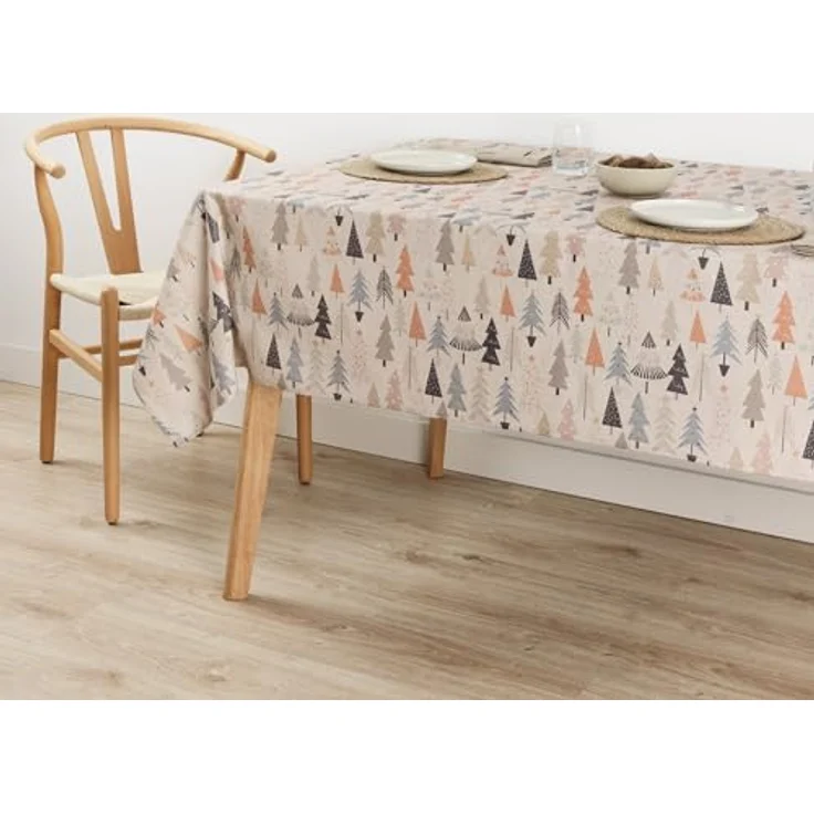 Belum Weihnachtstischdecke, 300x140 cm, schmutzabweisend, 100% Baumwolle, harzfrei, kein Wachstuch, Baumwollgefühl, wasserdicht, flüssigkeitsabweisend – Bild 6