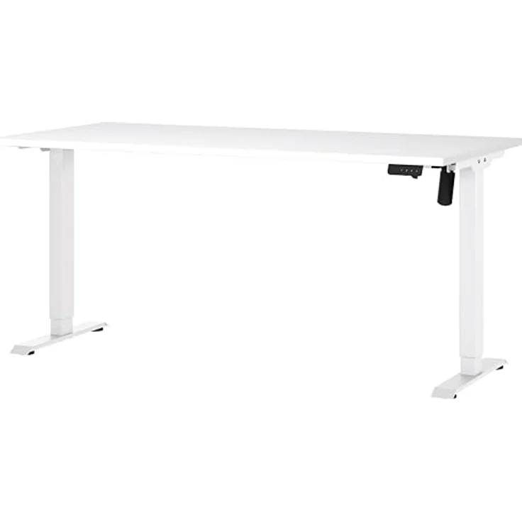 Germania Schreibtisch 8024-84, in Weiß, elektr. höhenverstellbar, 160 x 119 x 80 cm (BxHxT) – Bild 2