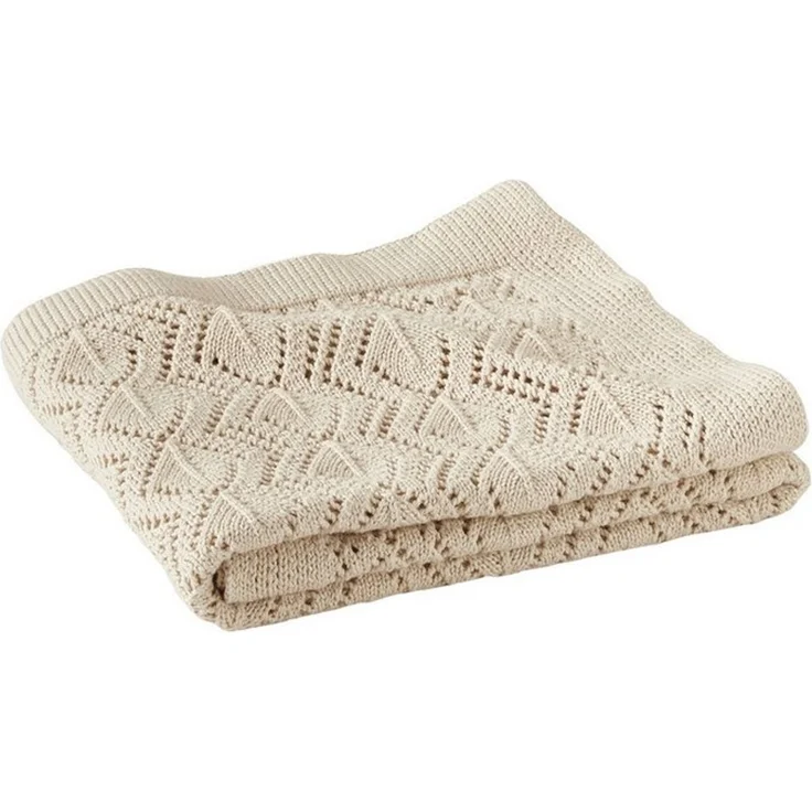 Babydecke Baby Decke mit Pointelle-Muster, Bio-Baumwolle, vertbaudet – Bild 1