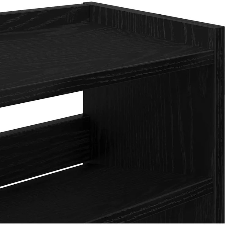 vidaXL Schuhregal Schwarz 80x25x100 cm Holzwerkstoff 859897 – Bild 6