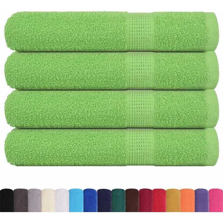 vidaXL Saunatücher FROGN 4 Stk. Apfelgrün 80x200 cm 360 g/m² 137032 – Bild 2