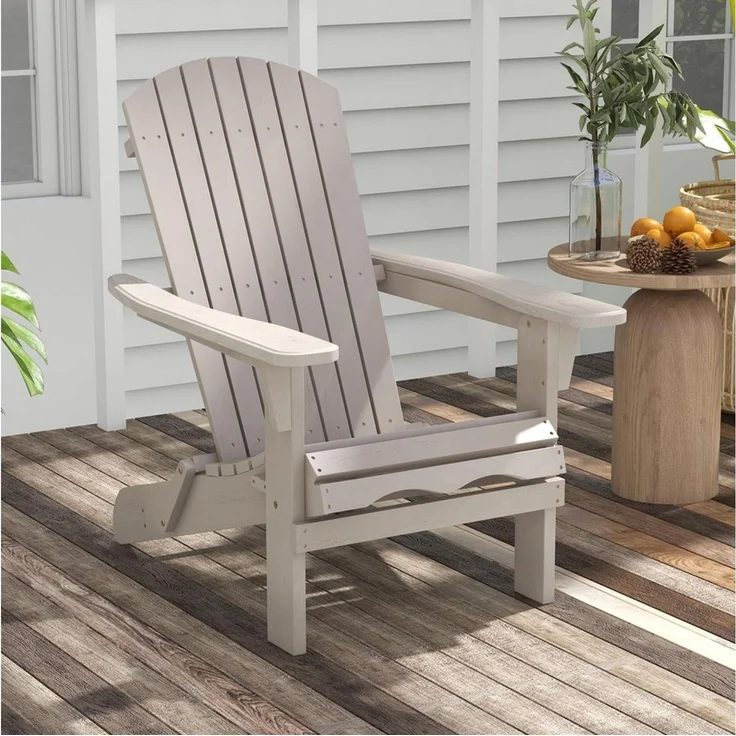 COSTWAY Gartenstuhl (1 St), Adirondack Stuhl klappbar, aus Holz – Bild 5