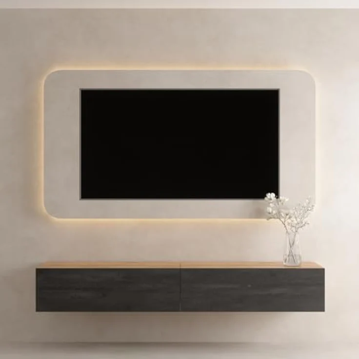 Planetmöbel TV-Board Planetmoebel TV Board WEST 100 - 320 cm, verschiedene Farben (TV Lowboard, Fernsehschrank hängend oder stehend), Fernsehtisch 2x 100cm breit – Bild 7