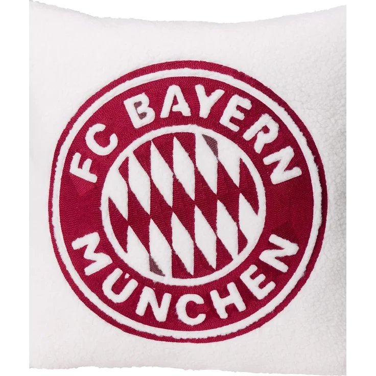 FC Bayern München Kopfkissen FC Bayern München Dekokissen I Sofakissen I Sherpa I Weiß I 45 x 45 cm – Bild 8