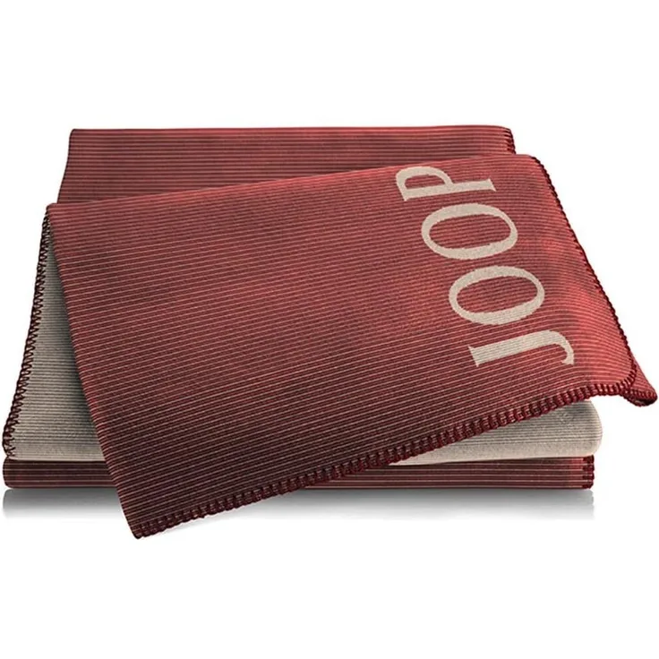 JOOP Wohndecke Touch|130x150 cm| rouge-natur