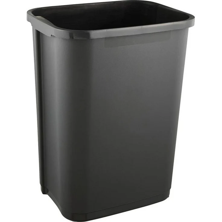 Keeeper 'Swantje' Abfalleimer mit Schwingdeckel, Anthrazit / Grau, 25 Liter – Bild 2