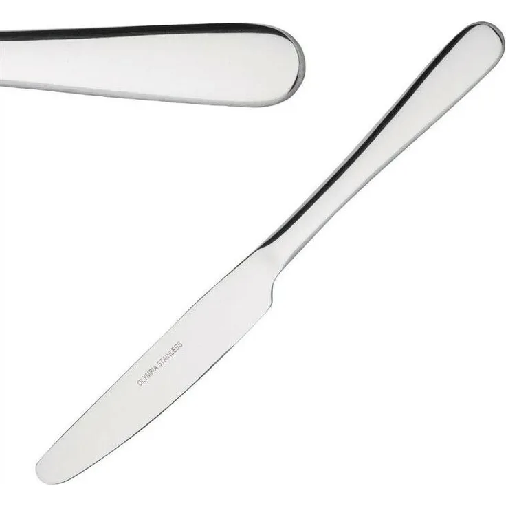 Olympia Buckingham Menümesser, 12 Stück, 23cm, Edelstahl 18-0