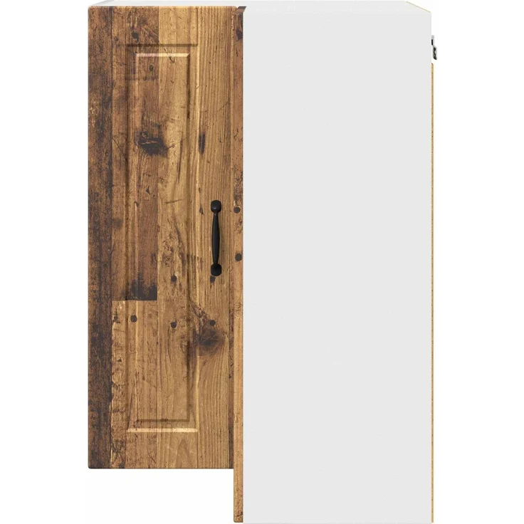 vidaXL Wand-Eckschrank PORTO Altholz 57 x 57 x 80 cm Holzwerkstoff 885433 – Bild 6