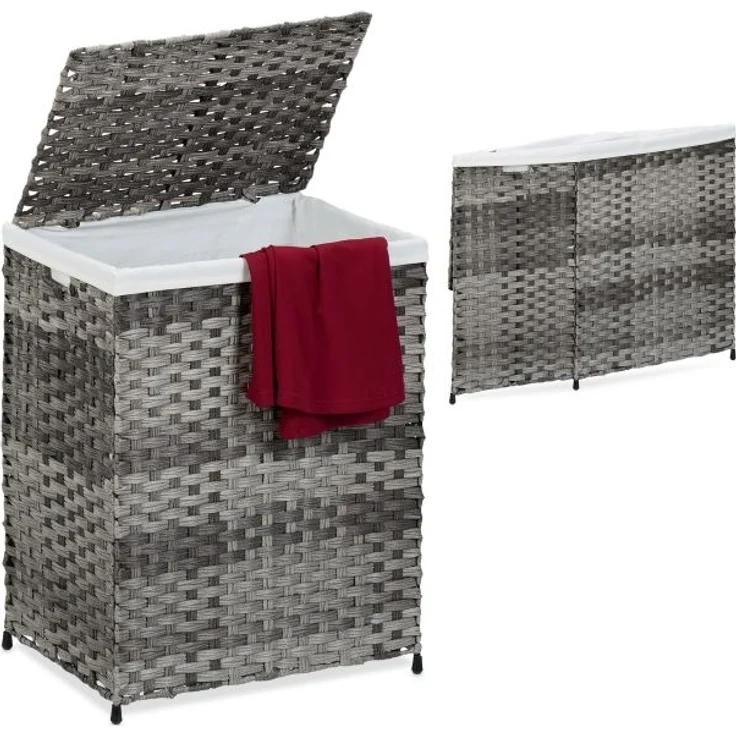 Wäschekorb Rattan-Optik 90 l 10050560_111 – Bild 1