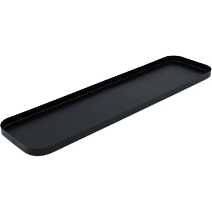 Spetebo Dekotablett Kerzentablett 50x13 cm schwarz (Artikel, 1 St, Serviertablett), recheckig mit erhöhtem Rand – Bild 3