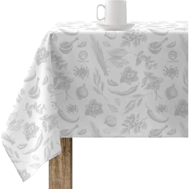 Belum MasterChef Tischdecke aus Kunstharz, schmutzabweisend, Größe: 250x140 cm, Modell: 0400-68, Stoff: 100% Baumwolle, Tischdecke ohne Wachstuch, sehr weich, wasserdicht, flüssigkeitsabweisend – Bild 2