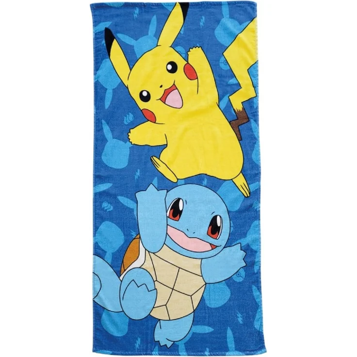 Pokémon Handtuch 70x140 cm Baumwolle weich Badetuch saugfähig Duschtuch