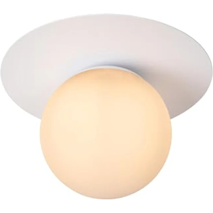 LUCIDE TRICIA Deckenleuchte, Ø 25 cm, 1xE27, Weiß, Metall, LED-kompatibel, dimmbar – Bild 1