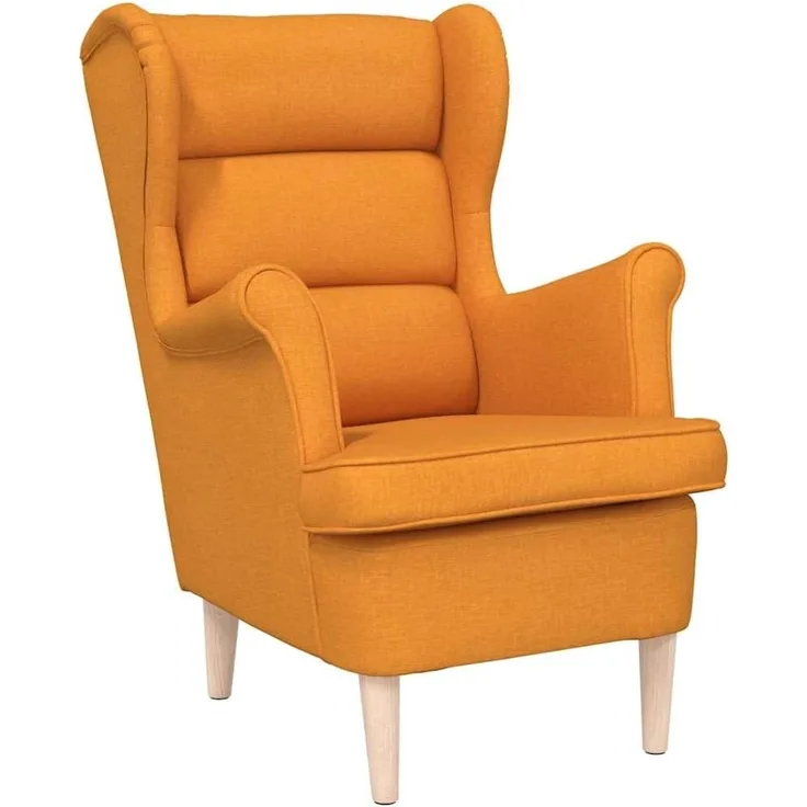 vidaXL Sessel Dunkelgelb 74x84x100 cm Stoff 4016904