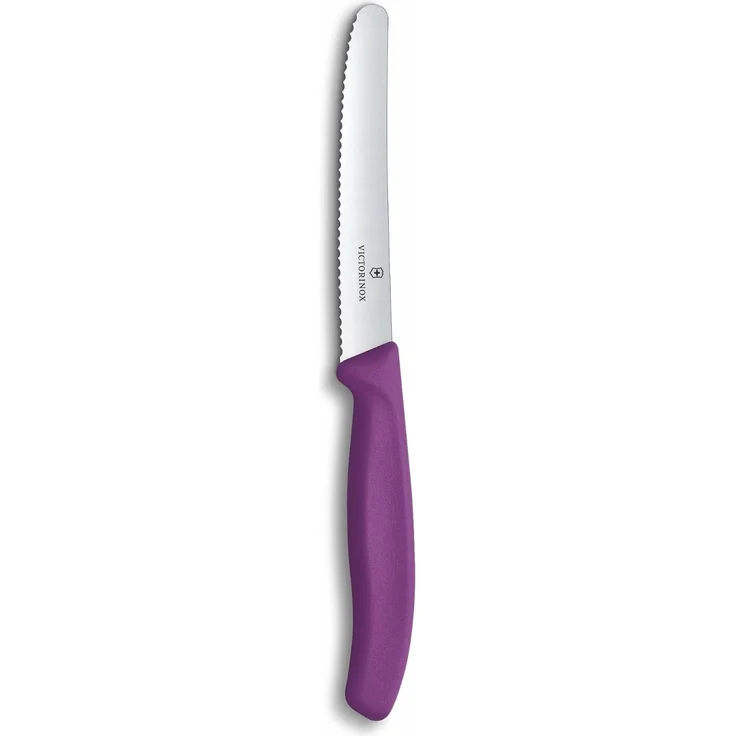 Victorinox Swiss Classic, Tomaten & Tafelmesser, 11cm, Wellen, Violett – Bild 1