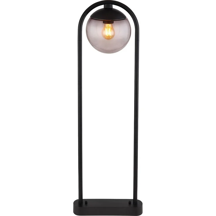 Stehleuchte, Glaskugel, schwarz, rauch, IP44, H 100 cm – Bild 9