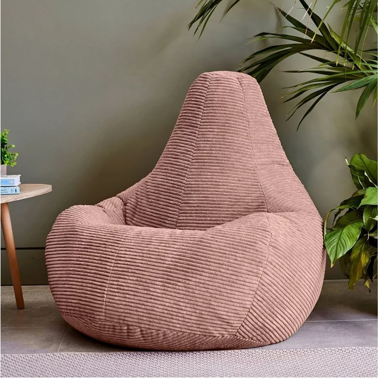 icon Sitzsack Sessel mit Rückenlehne aus Cord „Dalton“, Sitzsack XXL, Gaming Sitzsack, Made in Germany, Erwachsene & Kinder – Bild 2