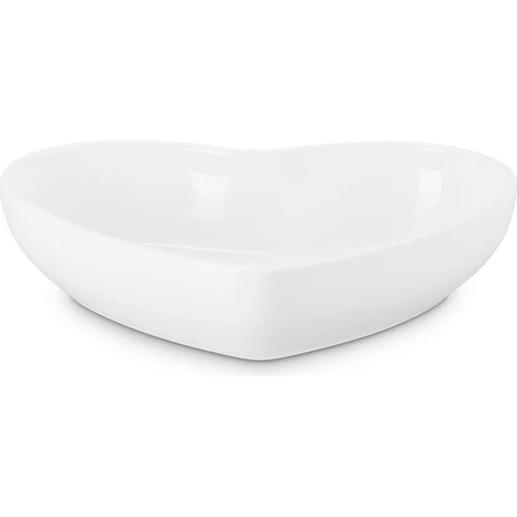 LeCreuset Schüssel in Herzform Steinzeug 20cm | Weiß : Weiß – Bild 2