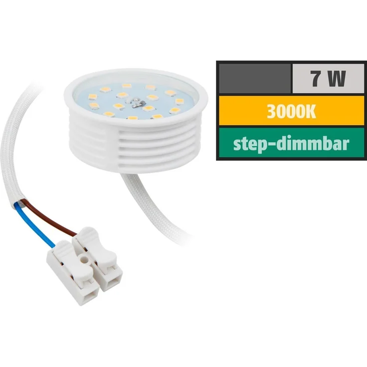 LED-Modul McShine, 7W, 470 Lumen, 230V, 50x23mm, warmweiß, 3000K, step-dimmbar – Bild 1