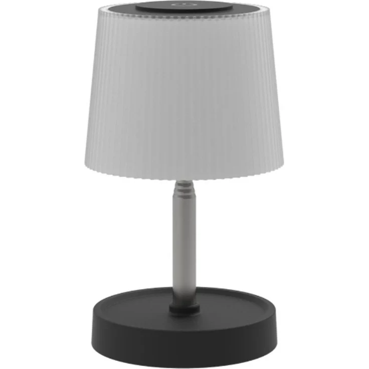 PLATINET LED Tischlampe 2W mit Akku, Touch und 3 Lichtfarben Schwarz – Bild 3