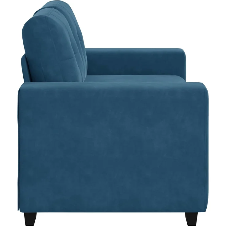 vidaXL Zweisitzer-Sofa Blau 160 cm Samt 4105119 – Bild 3