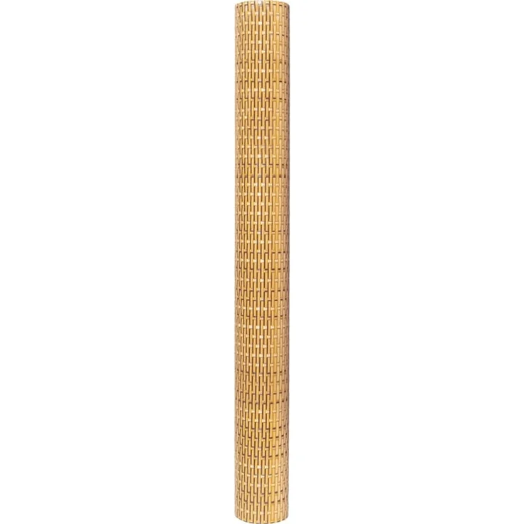 vidaXL Balkon-Sichtschutz Hellbraun 400x80 cm Poly Rattan 156268 – Bild 4