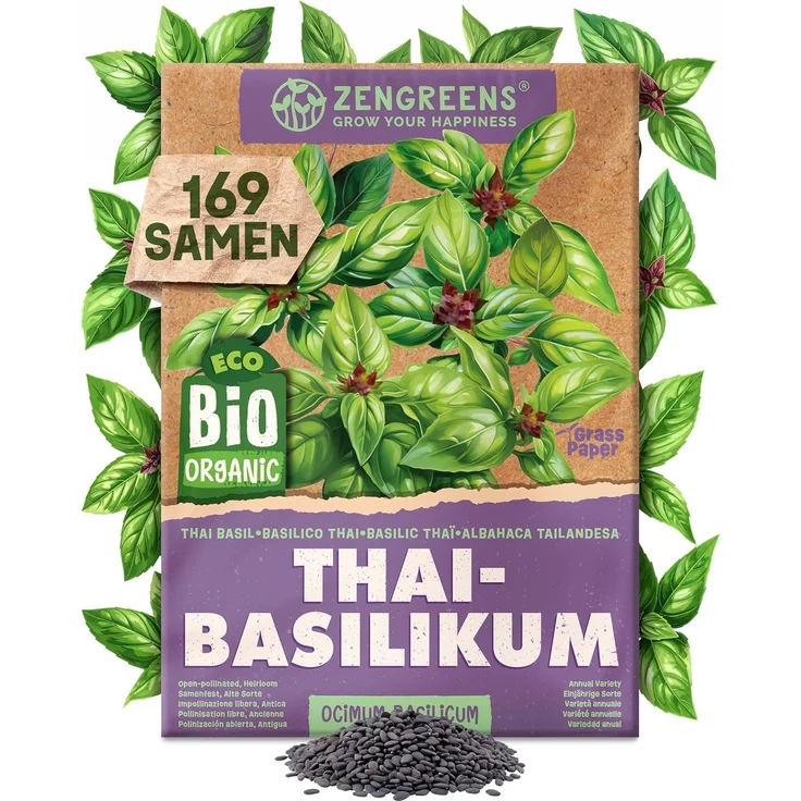 ZenGreens® - Bio Kräutersamen im 40er Set - 40 Kräuter Samen für den einfachen Anbau im Garten, Balkon oder Hochbeet - Pflanzensamen - Saatgut – Bild 16