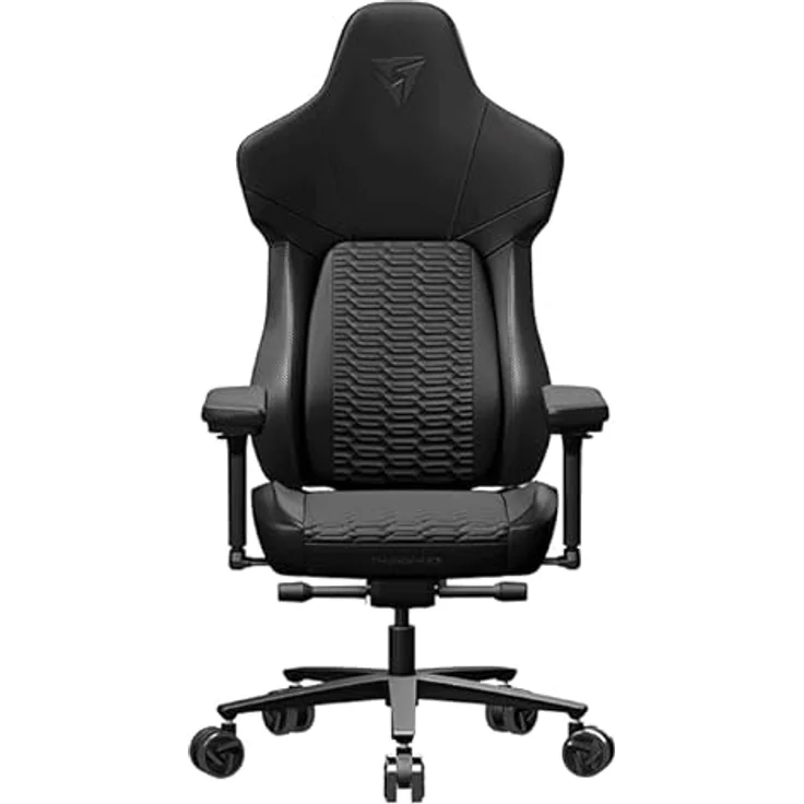 ThunderX3 CORE Racer Gaming-Stuhl, Ergonomisch, SYNC6 Sechsfache Verstellbarkeit, CORED.RDY 360 Technologie, Abnehmbares Kopfstützenkissen, Vielseitige 3-in-1 Fußstütze, Schwarz – Bild 2