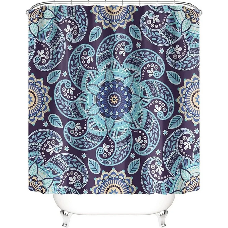 M&W DAS DESIGN Duschvorhang Shower curtains Schimmel Waschbar Bad vorhang 180x200cm – Bild 3