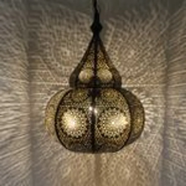 Orientalische Lampe Taza Schwarz