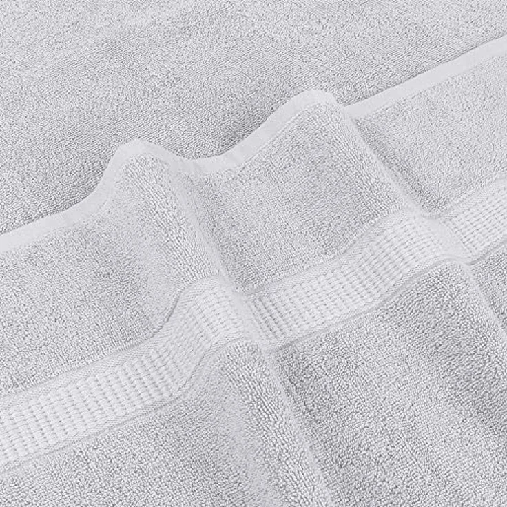Utopia Towels,Luxuriöses Jumbo-Badetuch, 2-teilig, 100% ringgesponnene Baumwolle, extra großes Badetuch – superweiches Hotel-Qualitätshandtuch (89x178 cm, Silber) – Bild 6