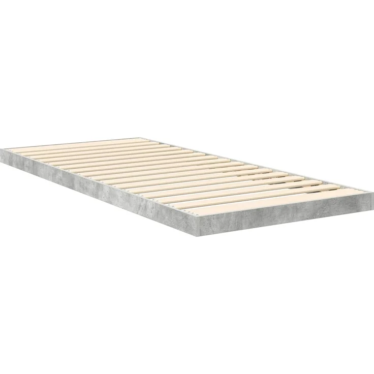 vidaXL Bodenbettrahmen, Holz Beton Grau, 86,5x200 cm – Bild 5