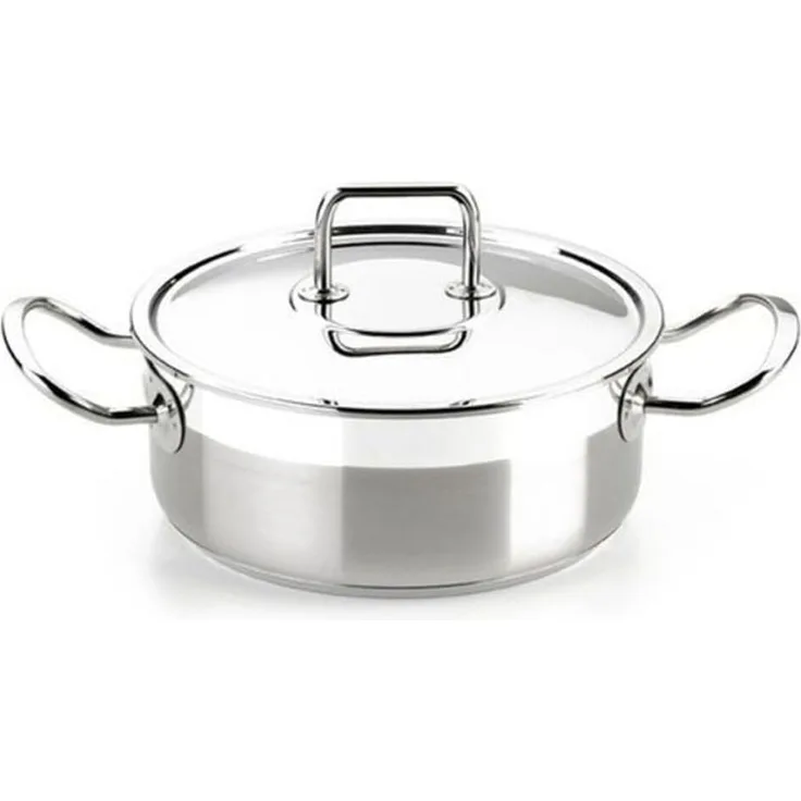 Kasserolle BRA Braisogona_A340355 (24 cm) Stahl Edelstahl 3 L 75 L Edelstahl 18/10