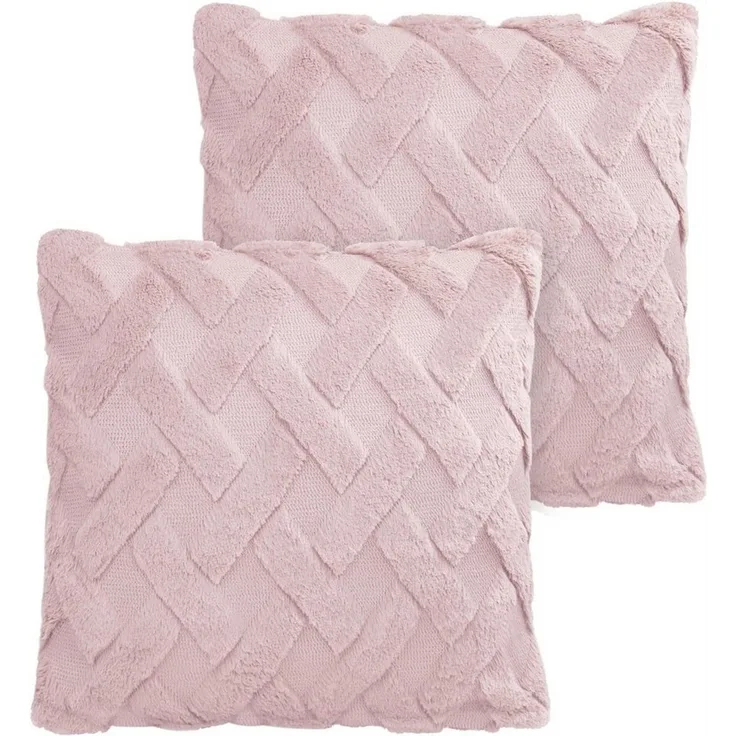normani Kissenbezüge 2 Kissenbezüge Sofia, Dekokissen 45x45 cm mit Cashmere Feeling