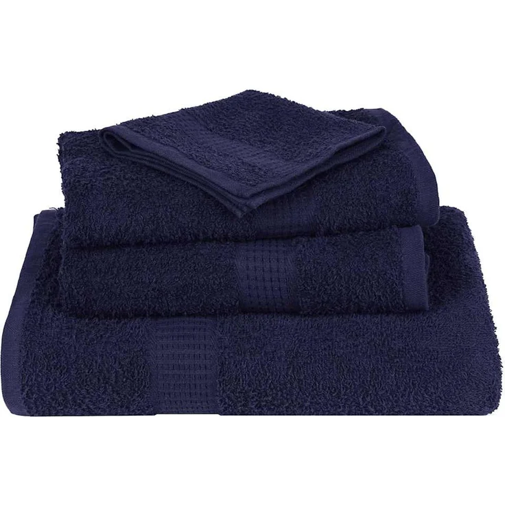 vidaXL Waschtücher FROGN 10 Stk. Marineblau 30x30 cm 360 g/m² 136778 – Bild 4