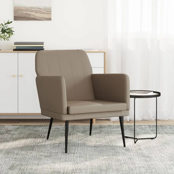 Sessel wohnzimmer, Relaxsessel Cappuccino-Braun 61 x 78 x 80 cm Kunstleder