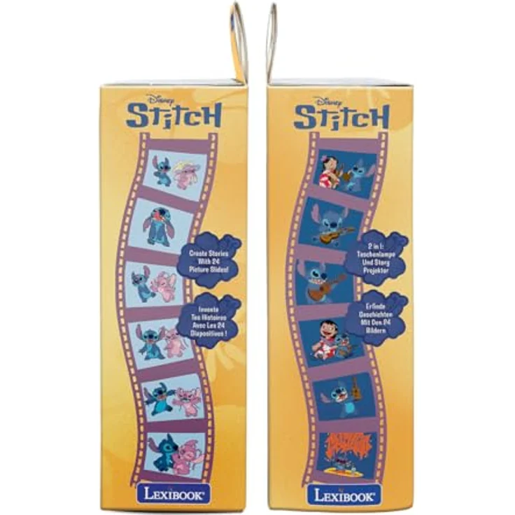 Stitch Disney Stories Projektor und Taschenlampe, ideal für Gute-Nacht-Geschichten, mit Bildern aus dem Stitch-Universum – Bild 2