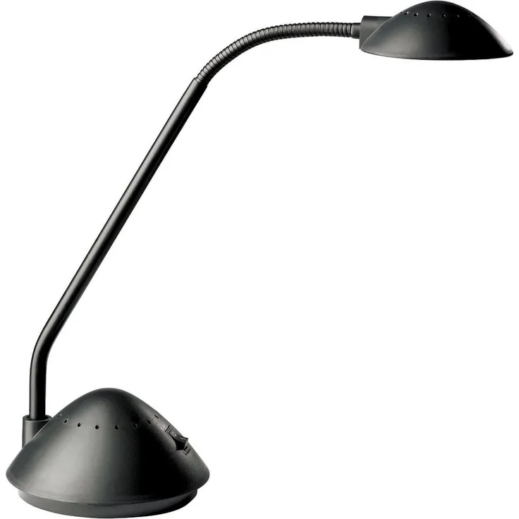 Alco Büroleuchte Halogen 220/12V 20W ohne Leuchtmittel schwarz