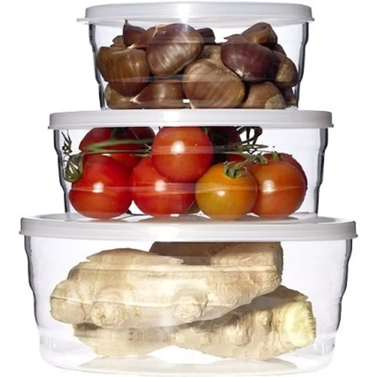 Trendglas Jena Mikrowellen-Set CENTRIC, 6-teilig, Mikrowellen Glas Schüssel