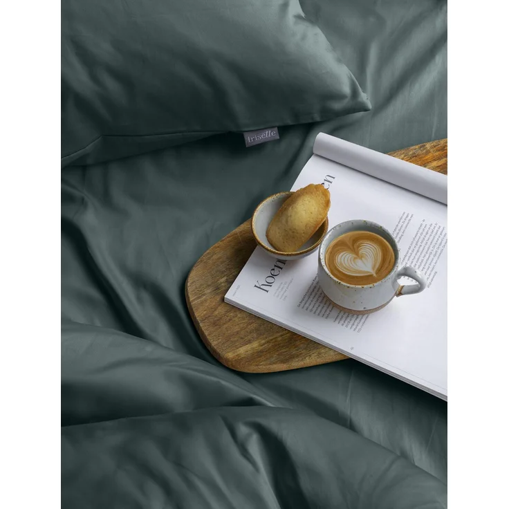 Irisette Bettwäsche Paris 8000, Mako-Satin, 3 teilig, hochwertige Uni Premium Bettwäsche mit Reißverschluss, 100% Baumwolle – Bild 2