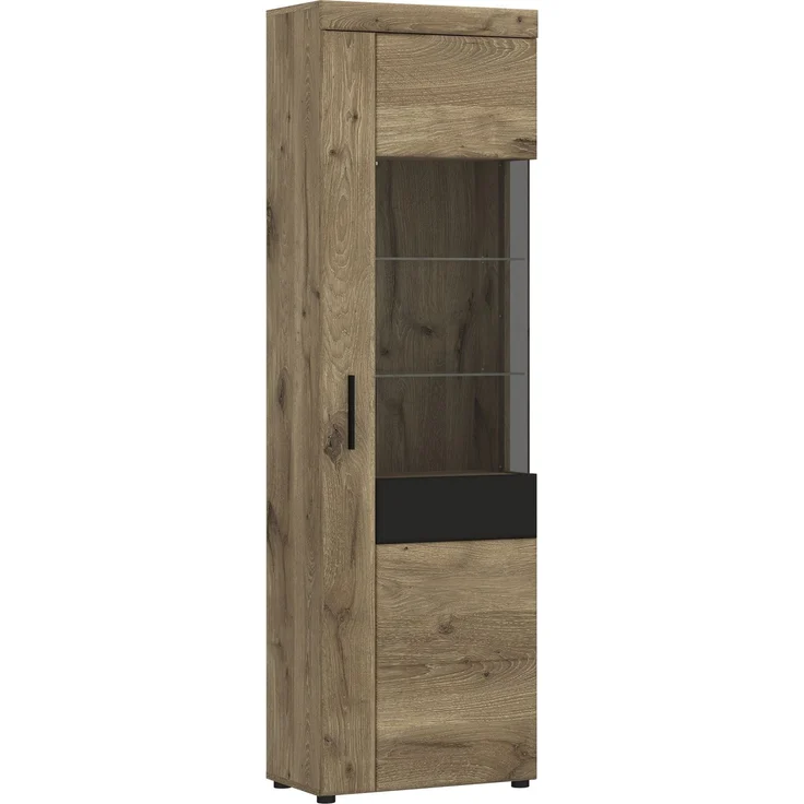 Wohnwand >Grano< (3-teilig) in Viking Eiche Dekor - 215x195x41 (BxHxT) – Bild 4